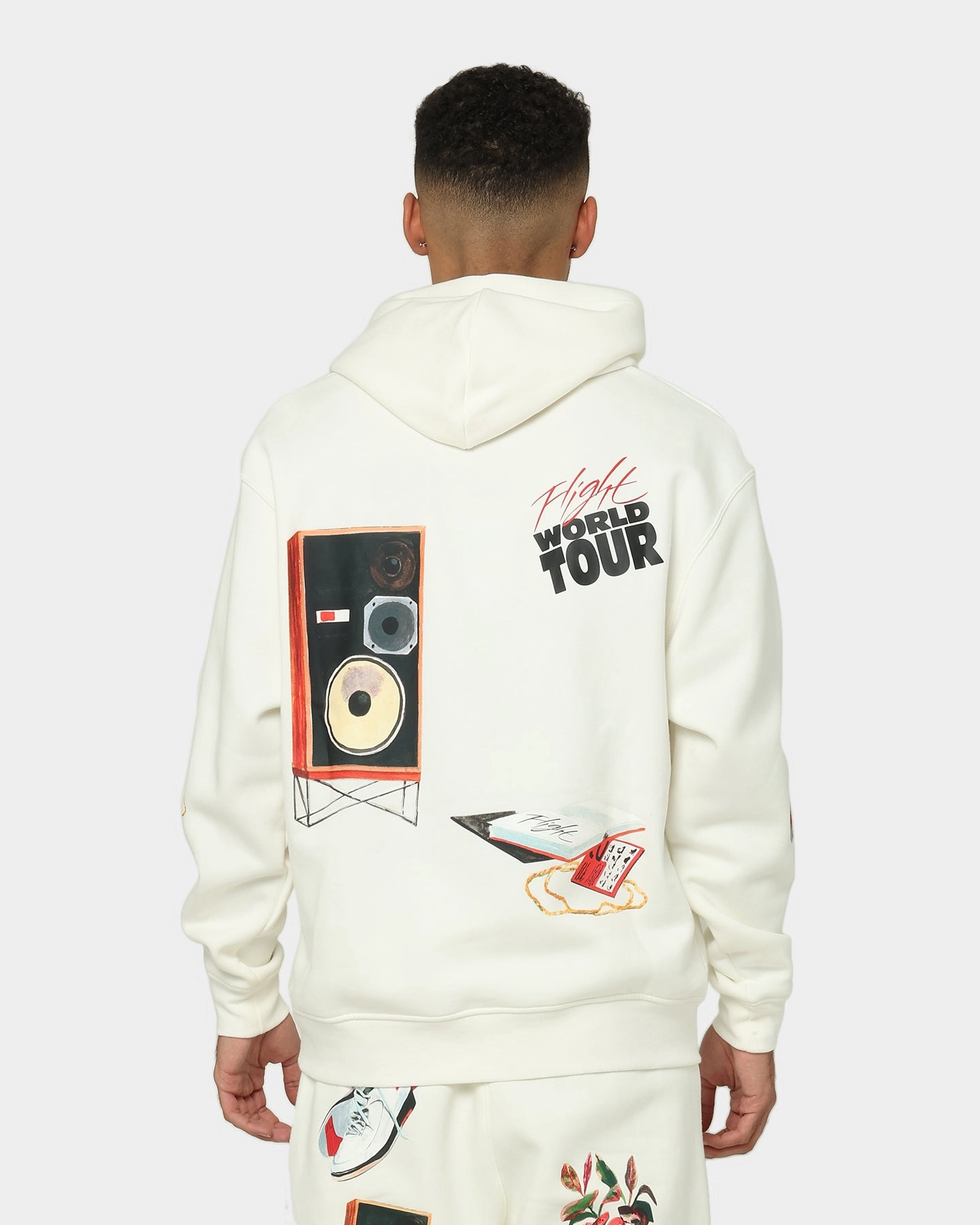 Jordan Flight Artist Series Fleece Pullover Jacket Sail/Black/University Red Dry Softshell Fabric Technology