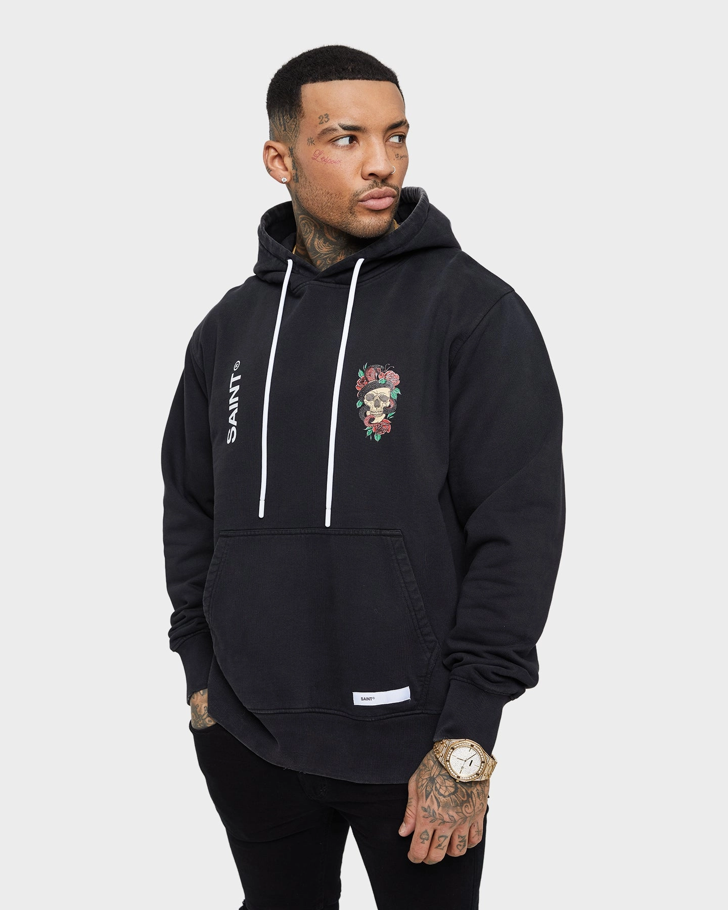 Saint Morta Forbidden Vintage Hoodie Vintage Black All-Season Outerwear