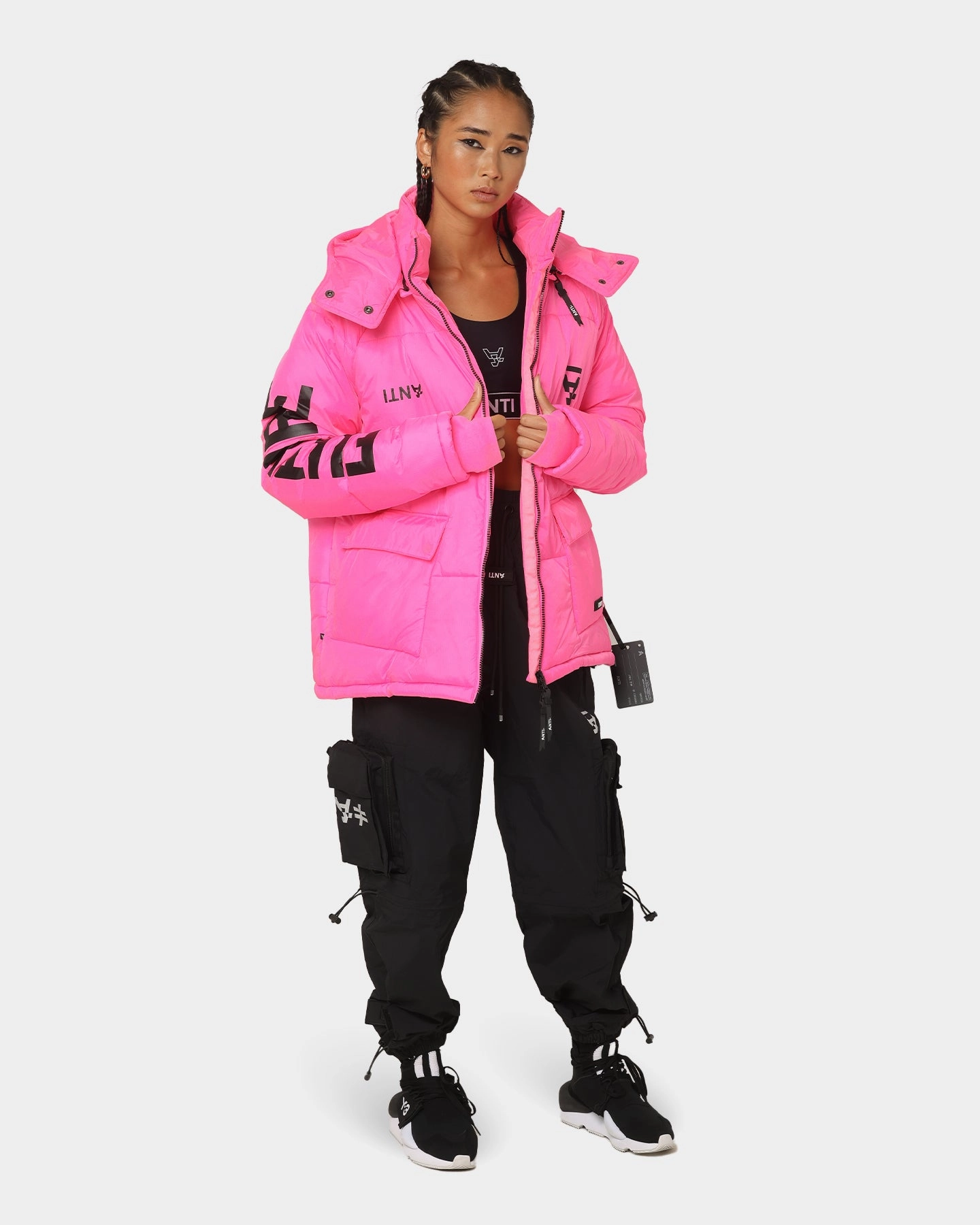wallet Perfection The Anti Order Hyphen ATD Puffer Jacket Lethal Pink