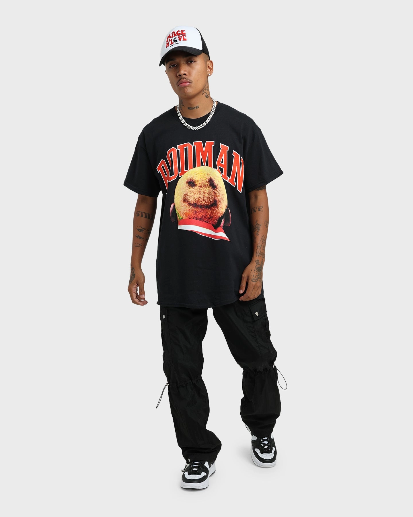 Rodman Brand Rodman Hair T-Shirt Black On-the-Go Fashion
