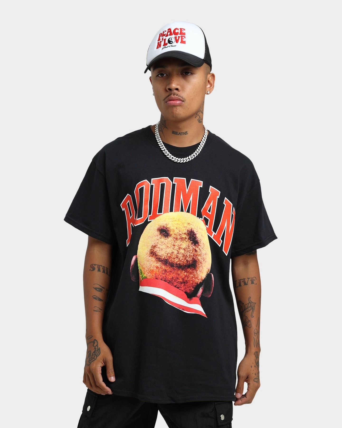 Rodman Brand Rodman Hair T-Shirt Black Minimalist fashion Comfy All-Day