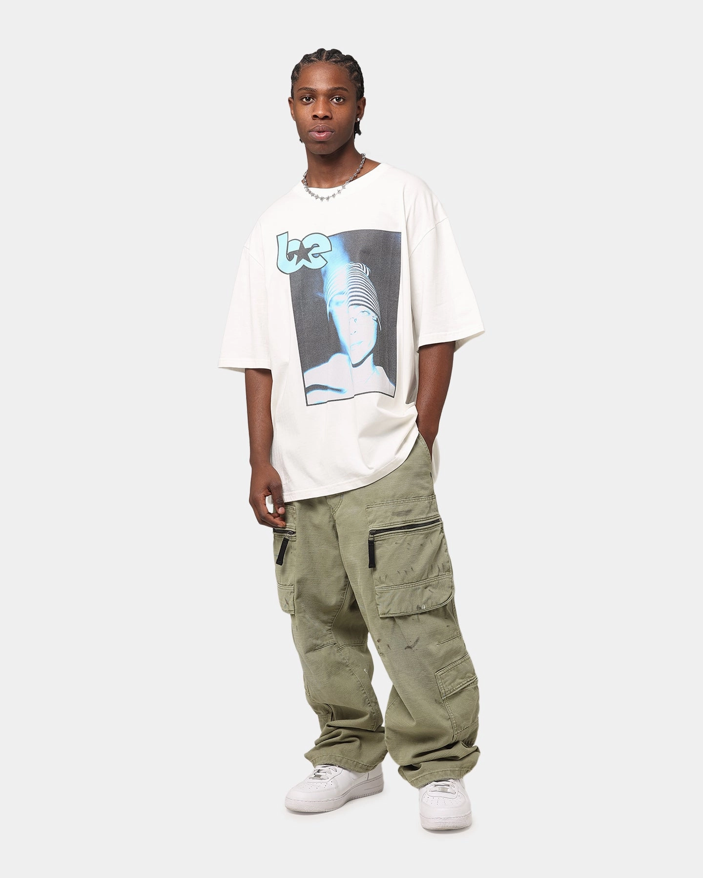 Tubular Knit Structure Thermal Regulation Fabric Billie Eilish Billie Y2K Organic Cotton T-Shirt White