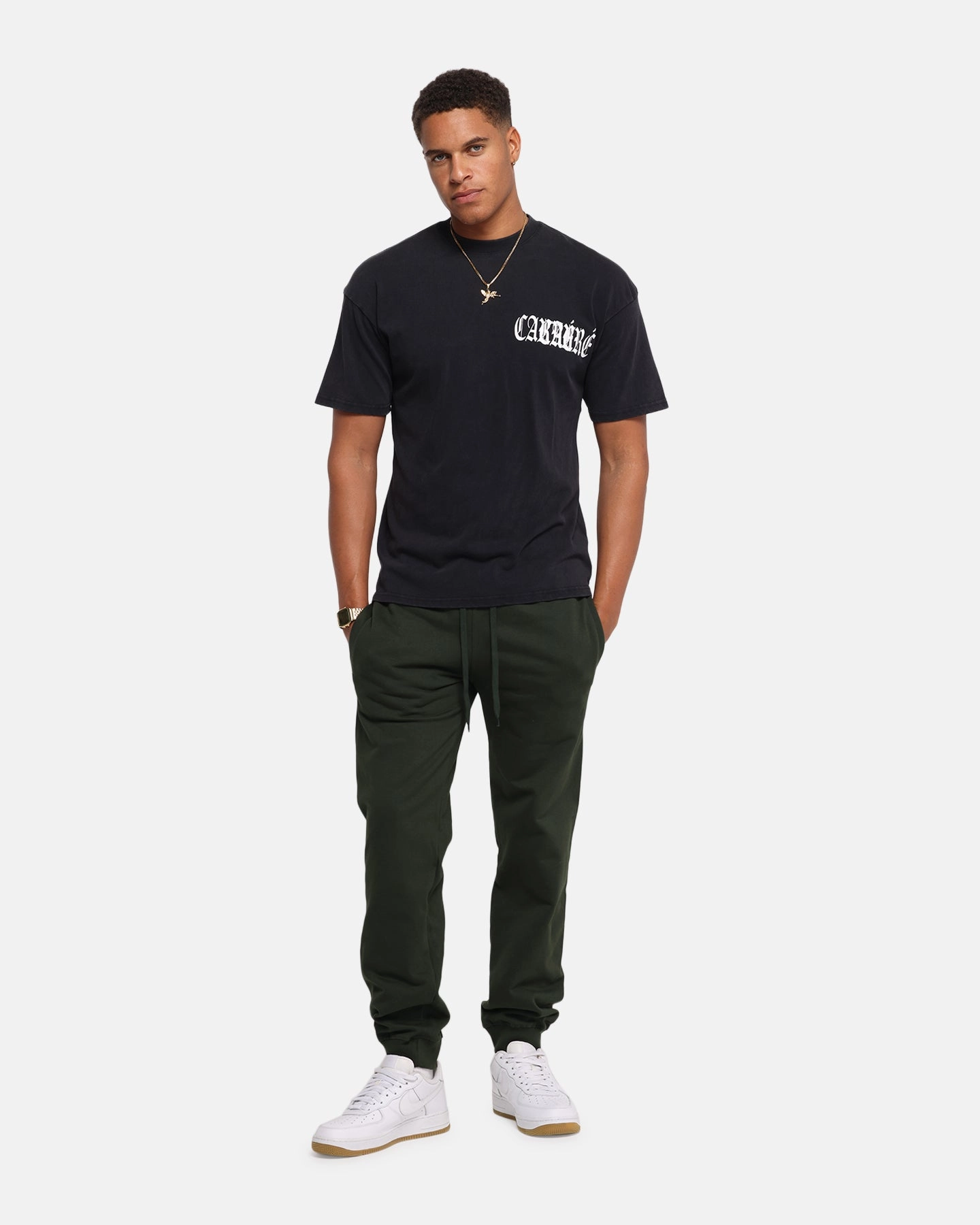 yoga clothing Carre Bulldog T-Shirt Black Acidwash