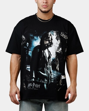 Goat Crew X Harry Potter Sirius Vintage T-Shirt Black Acidwash Sustainable Packaging Chic Wearable