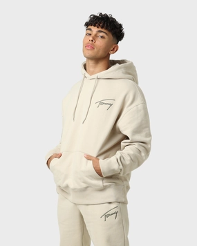 Tommy Jeans Signature Hoodie Savannah Sand Impact