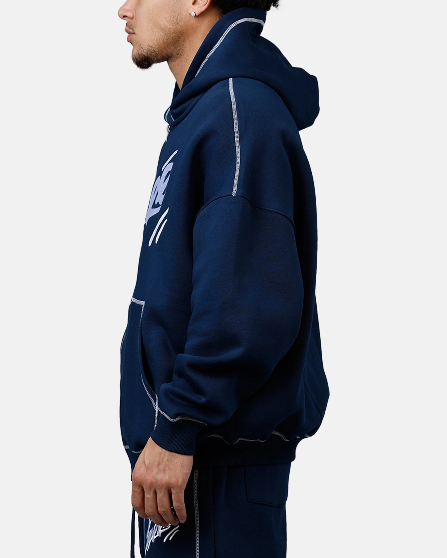 Carre Corrupt Hoodie Navy Clean Cut