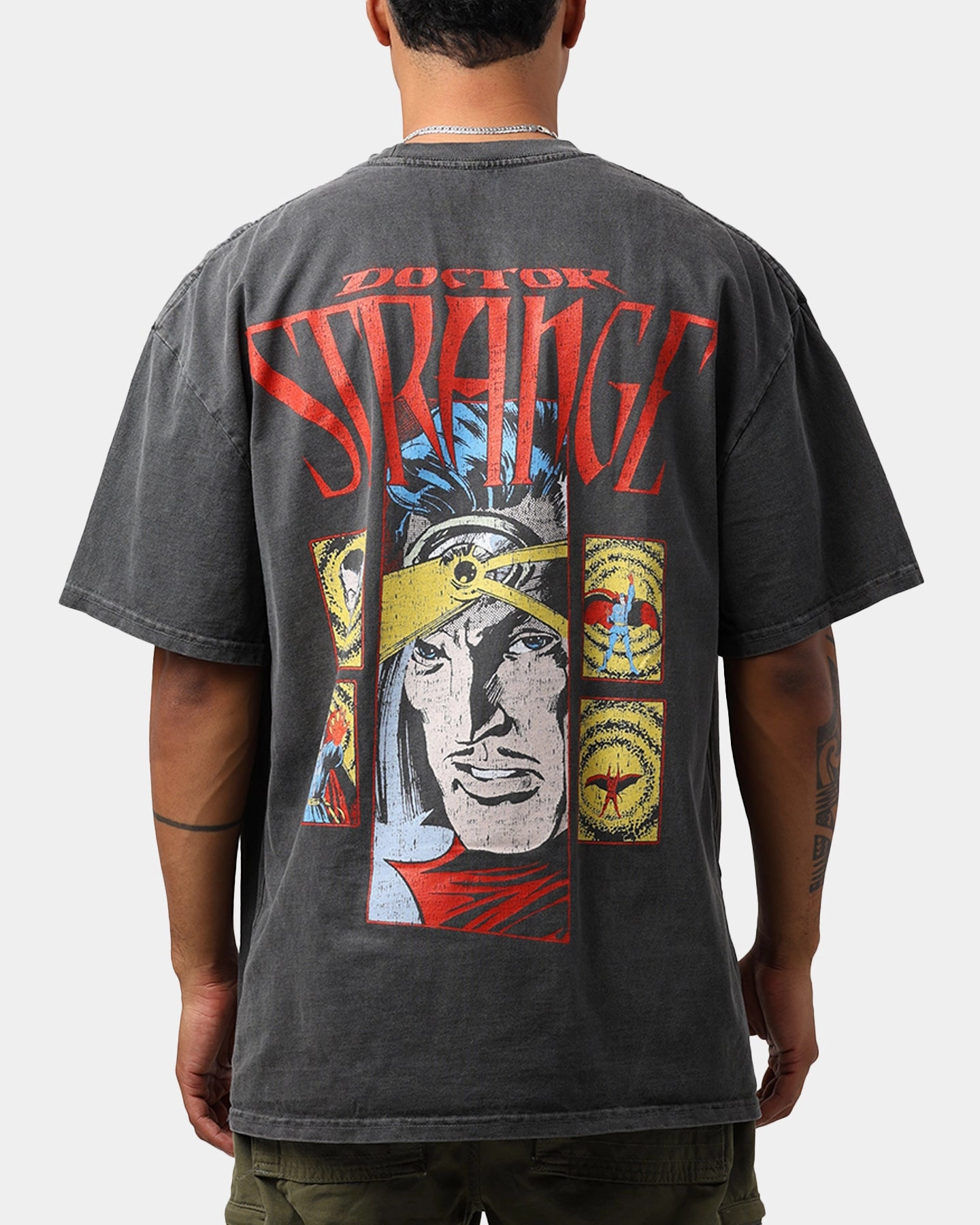 Job Interview Marvel Doctor Strange Heavyweight Vintage T-Shirt Black Wash
