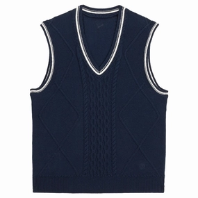PUMA AP Sweater Golf Vest Deep Navy - SS25 Women OdorControl Treatment snag resistant