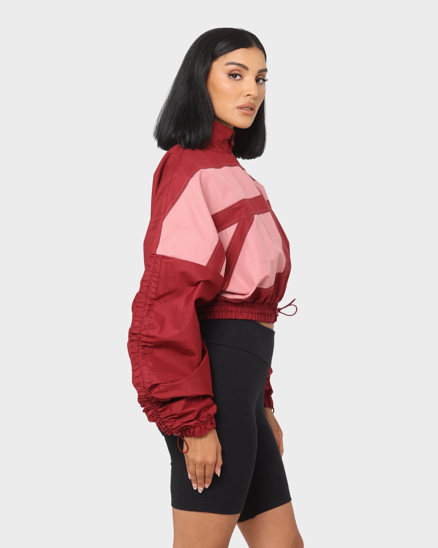 Insulated Lining Refresh Reebok Women's Cardi B X Reebok Woven Satin Jacket Red