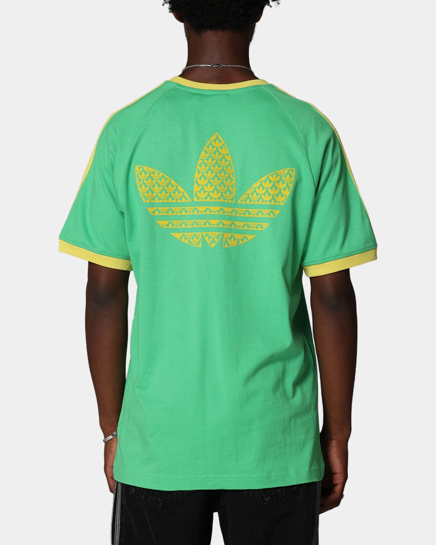 Cozy and Light Flexible Weave Adidas Monogram Cali T-Shirt Green