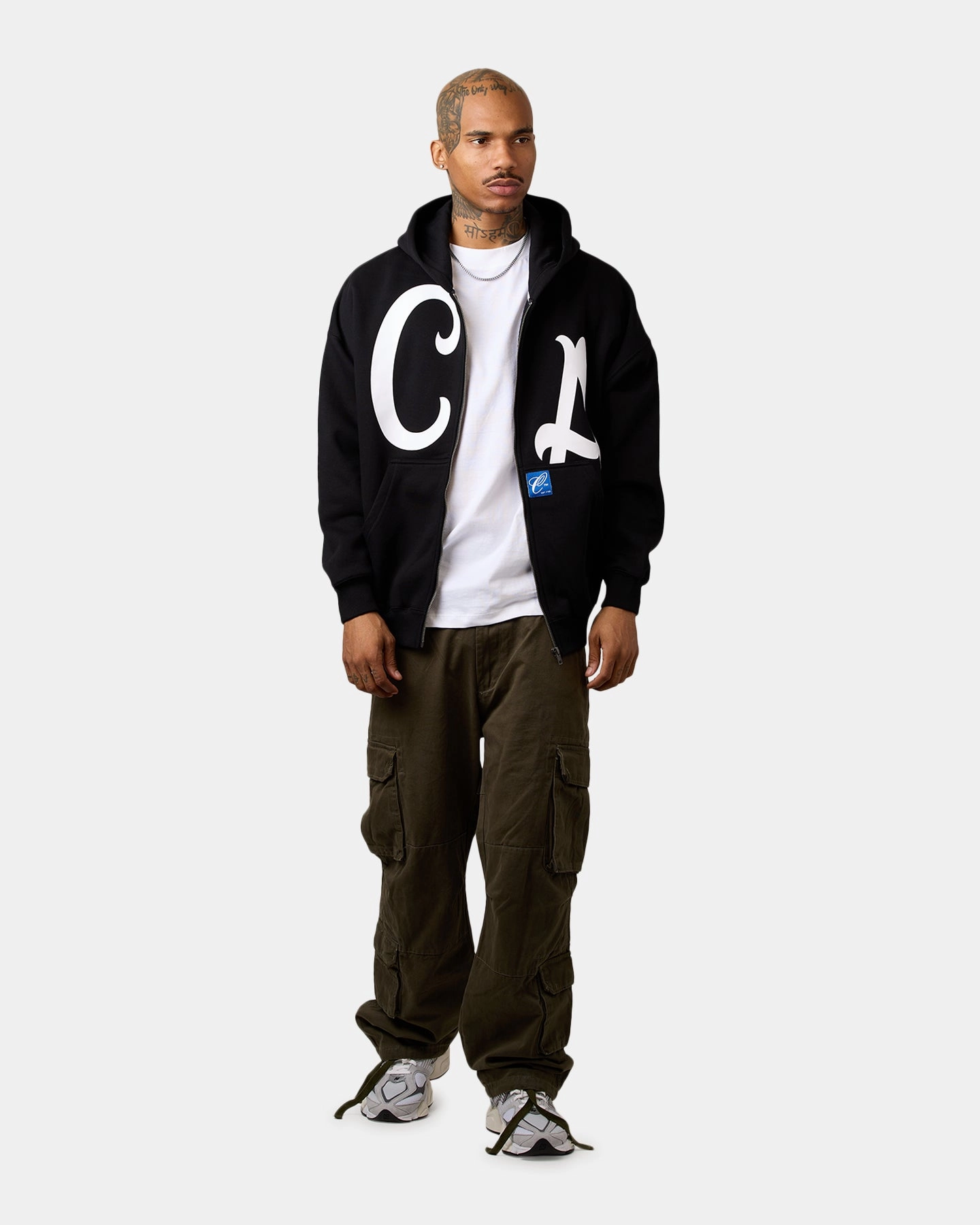 Carre Bigs Full Zip Hoodie Black Mark