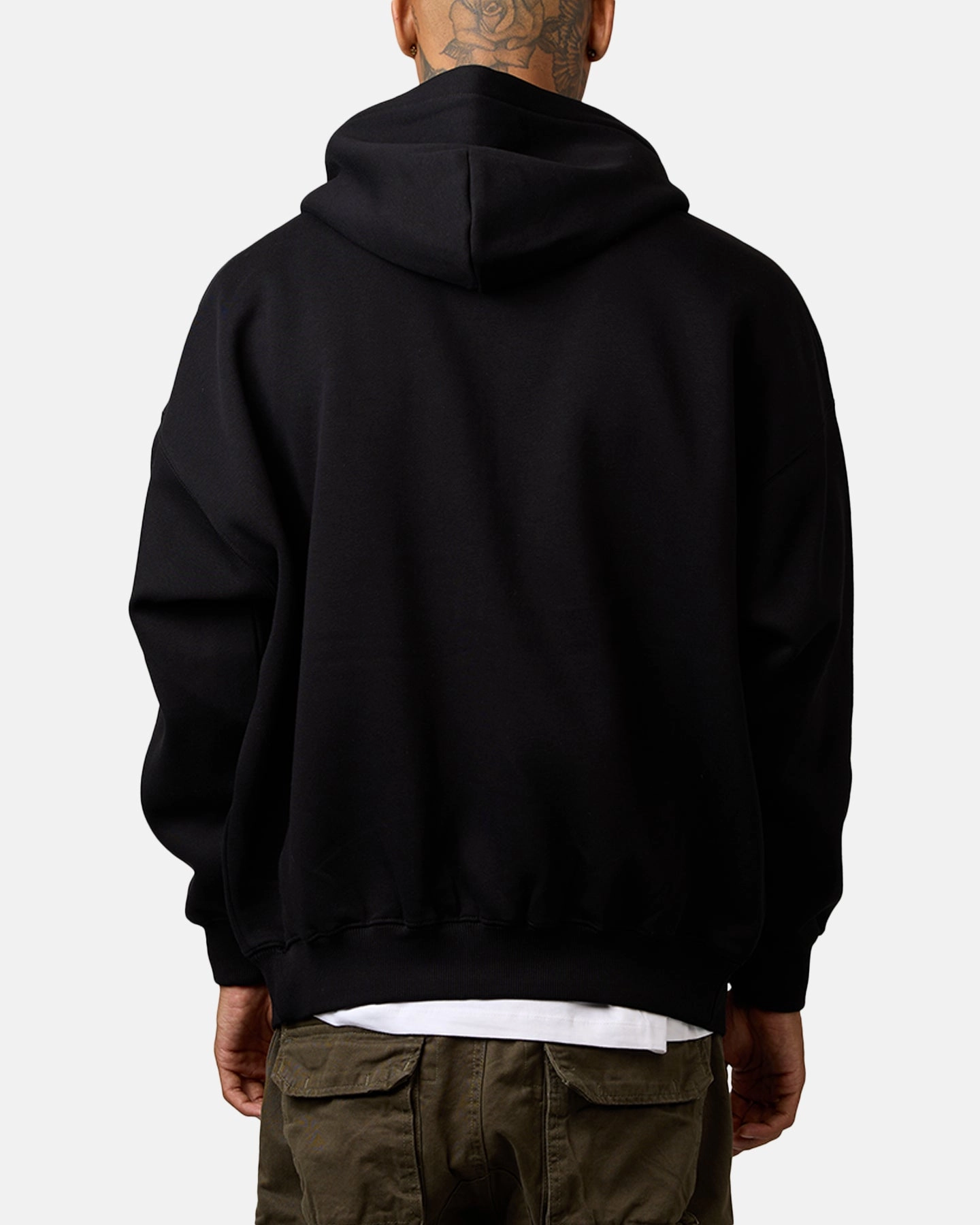 Closet Wrinkle Resistant Carre Bigs Full Zip Hoodie Black