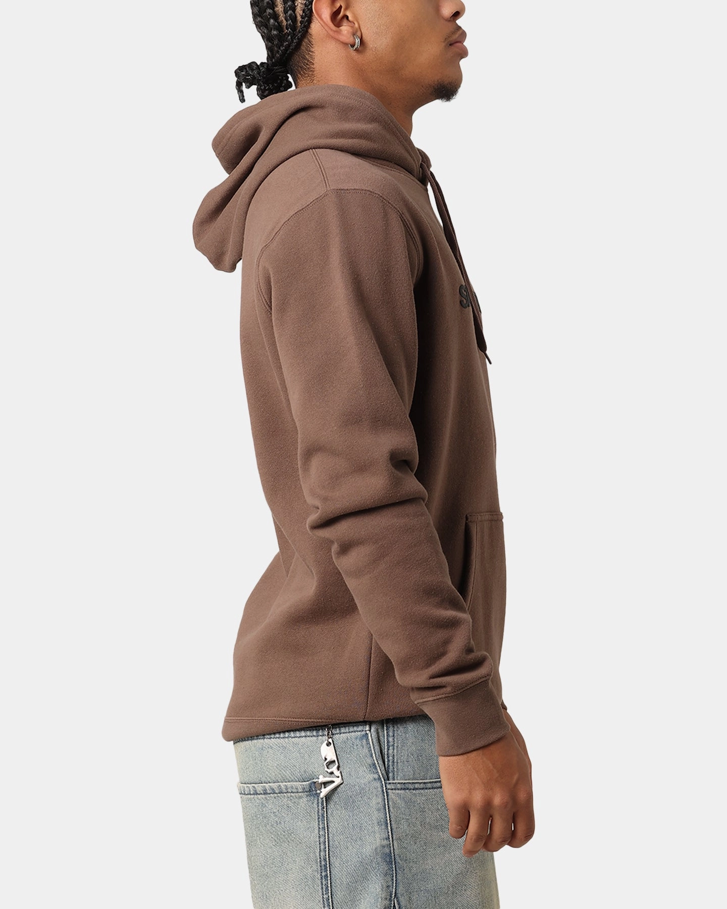 Chic Style Smart Casual Saint Morta Official Hoodie Walnut