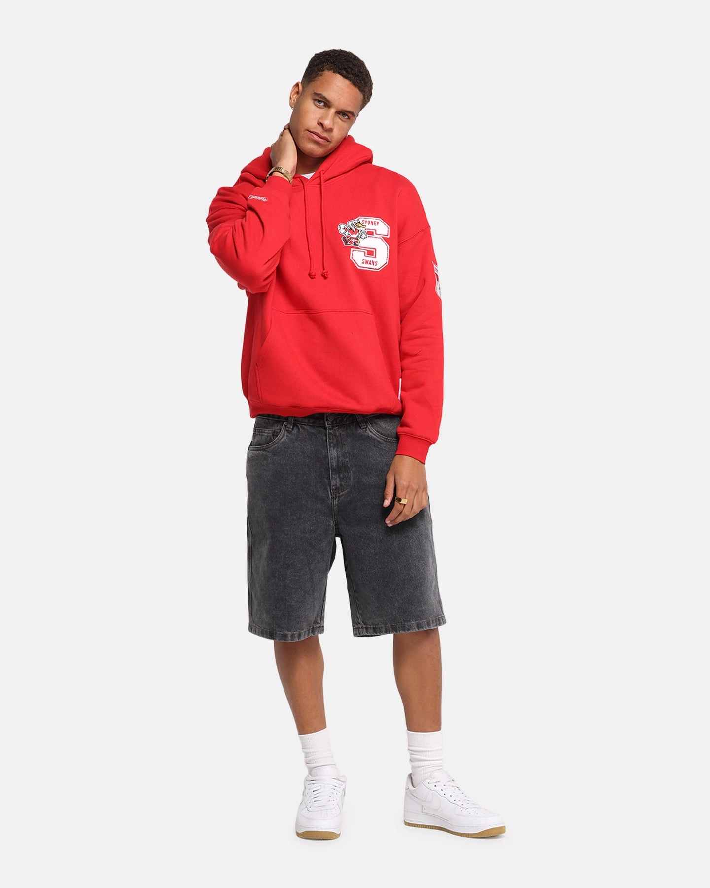 Passion Core Style Mitchell & Ness Sydney Swans Team Hoodie Red