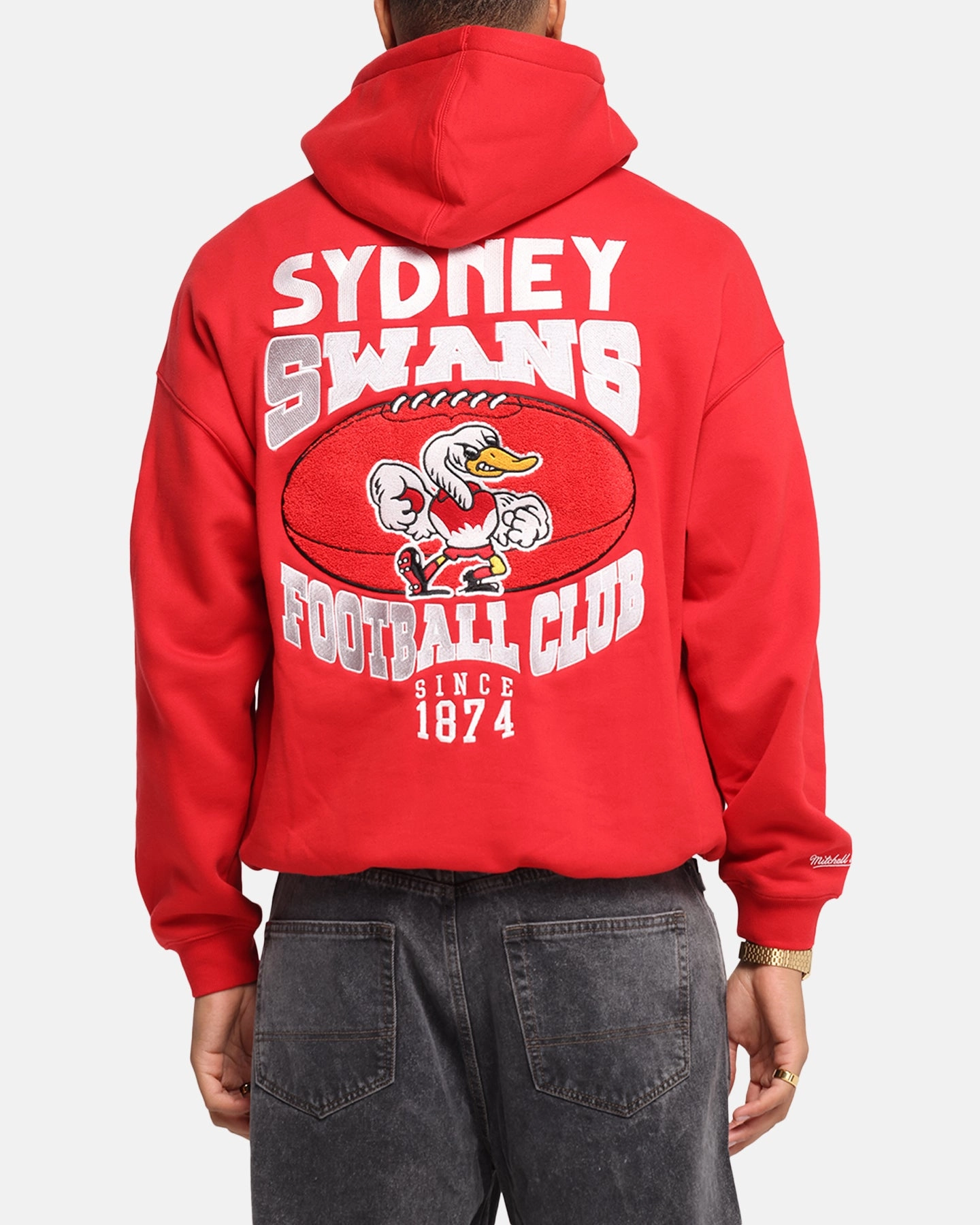 Mitchell & Ness Sydney Swans Team Hoodie Red Illustrate Trilby