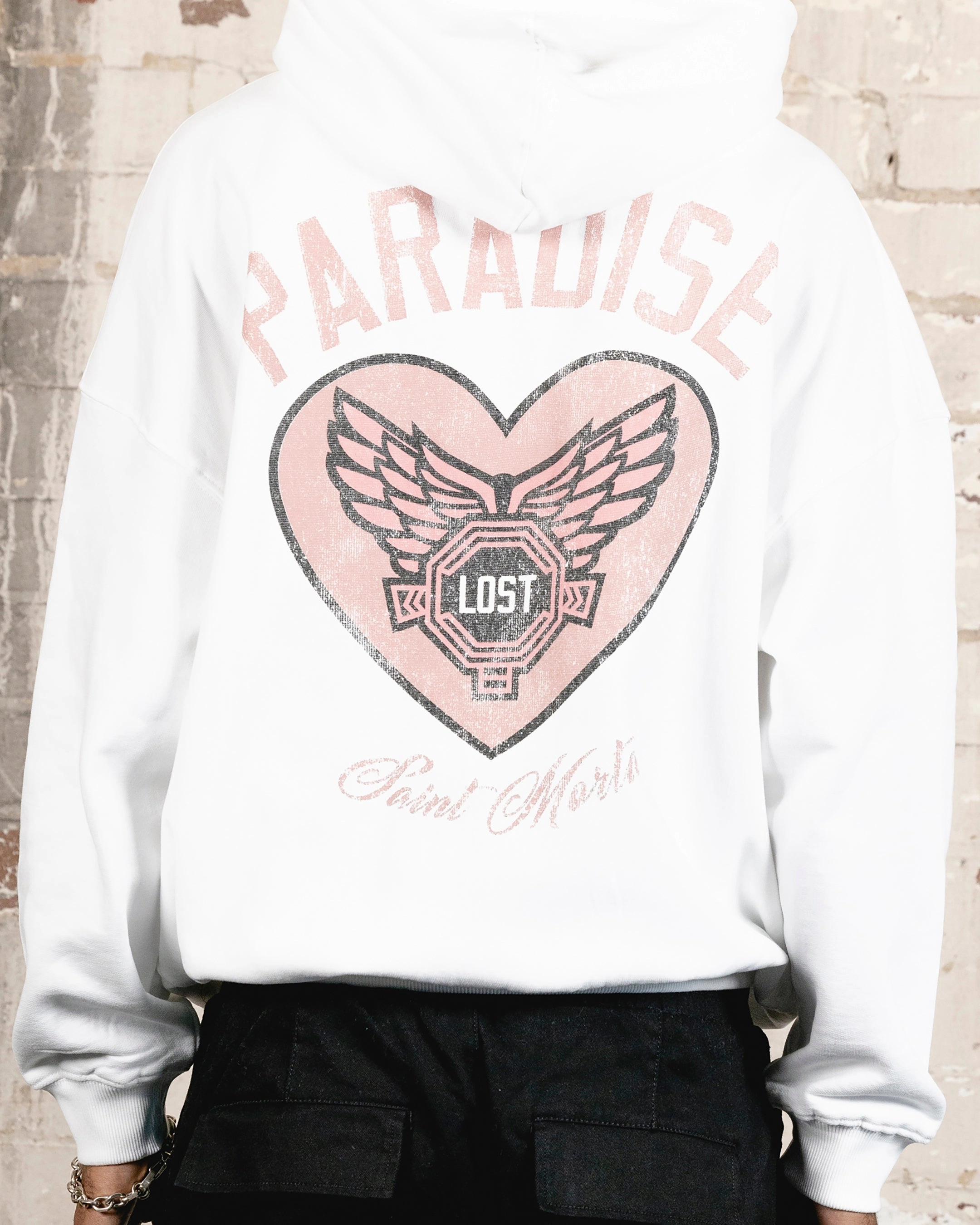 Saint Morta Paradise Lost Hoodie White Street Vibe