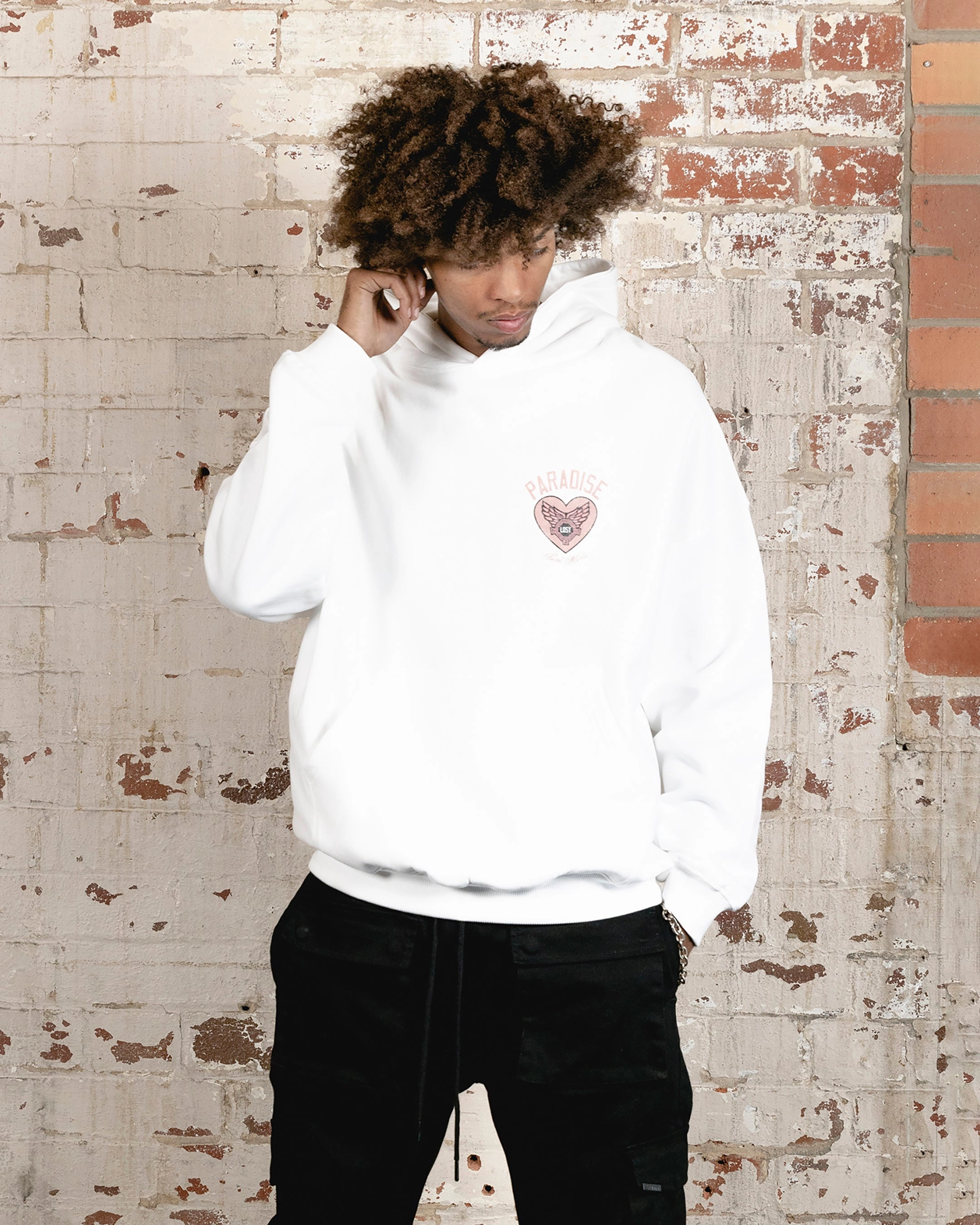 Saint Morta Paradise Lost Hoodie White Eyeshadow