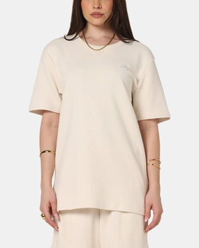 Chic Fit Adidas Trefoil Essentials Waffle T-Shirt Wonder White