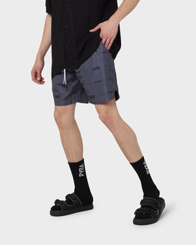 No Slip Gripper PYRA Parachute Shorts Black/Black