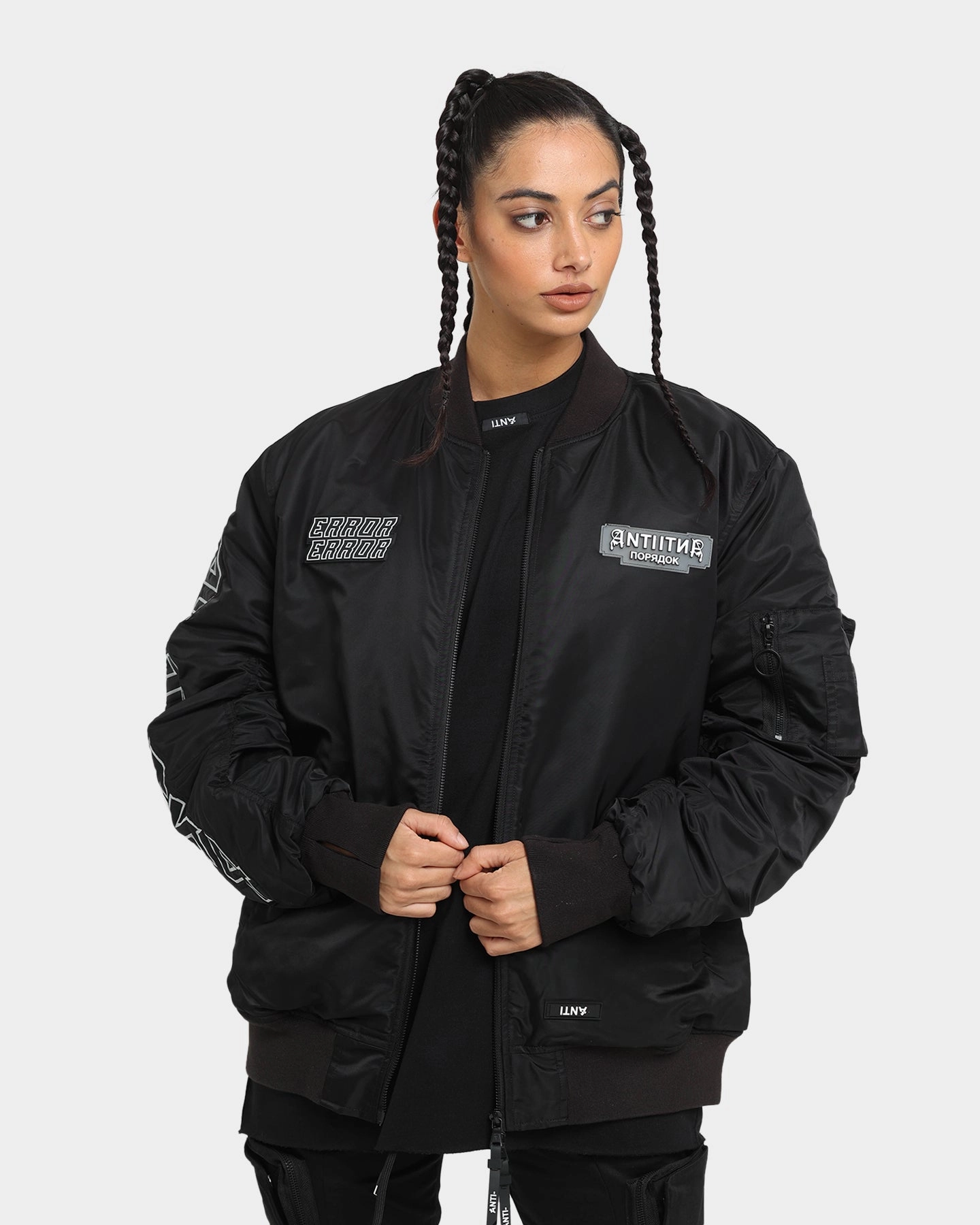 Lightweight Warmth Christmas outfit The Anti Order Oblivion Bomber Jacket Black