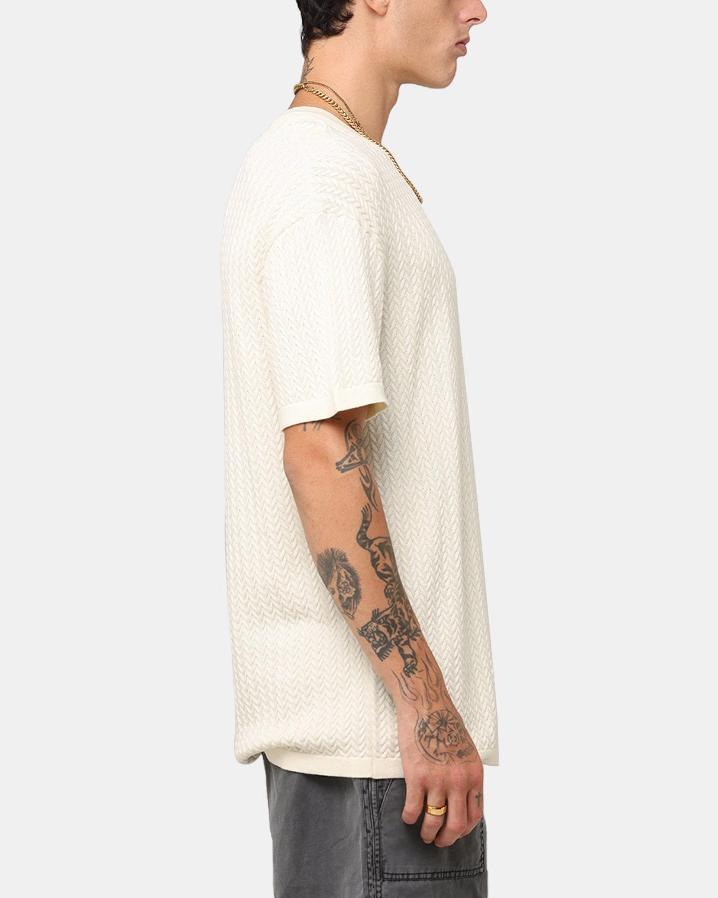 High Quality XXIII Hampton Knit T-Shirt Cream