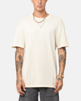 Moisture wicking Beachwear XXIII Hampton Knit T-Shirt Cream