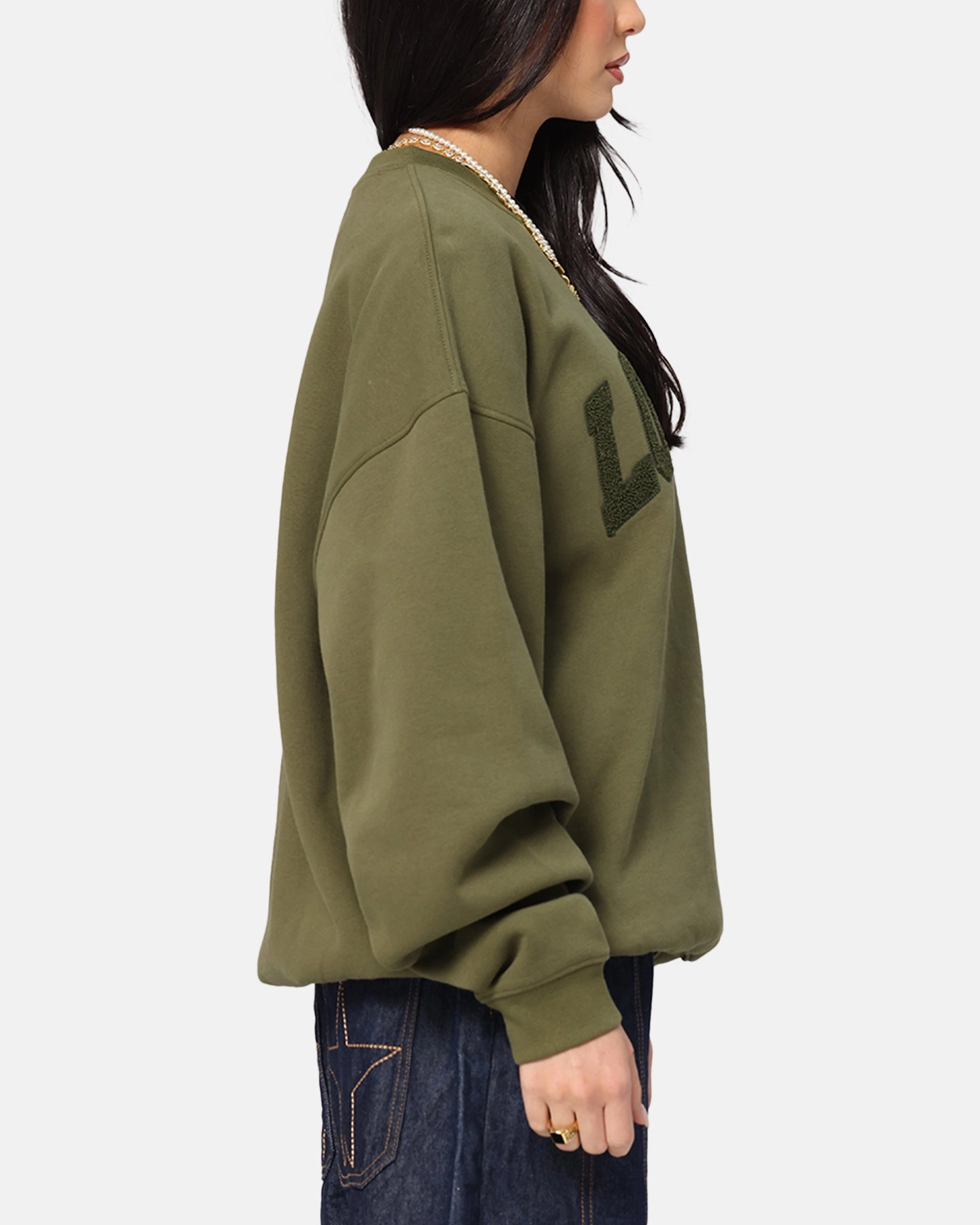 Loiter Arch Premium Crewneck Khaki Essential Fit