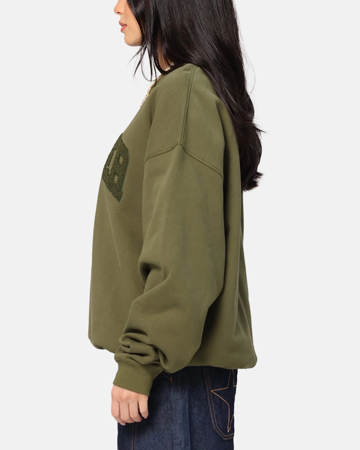 Loiter Arch Premium Crewneck Khaki Multi Pocket Functionality ModularLayering