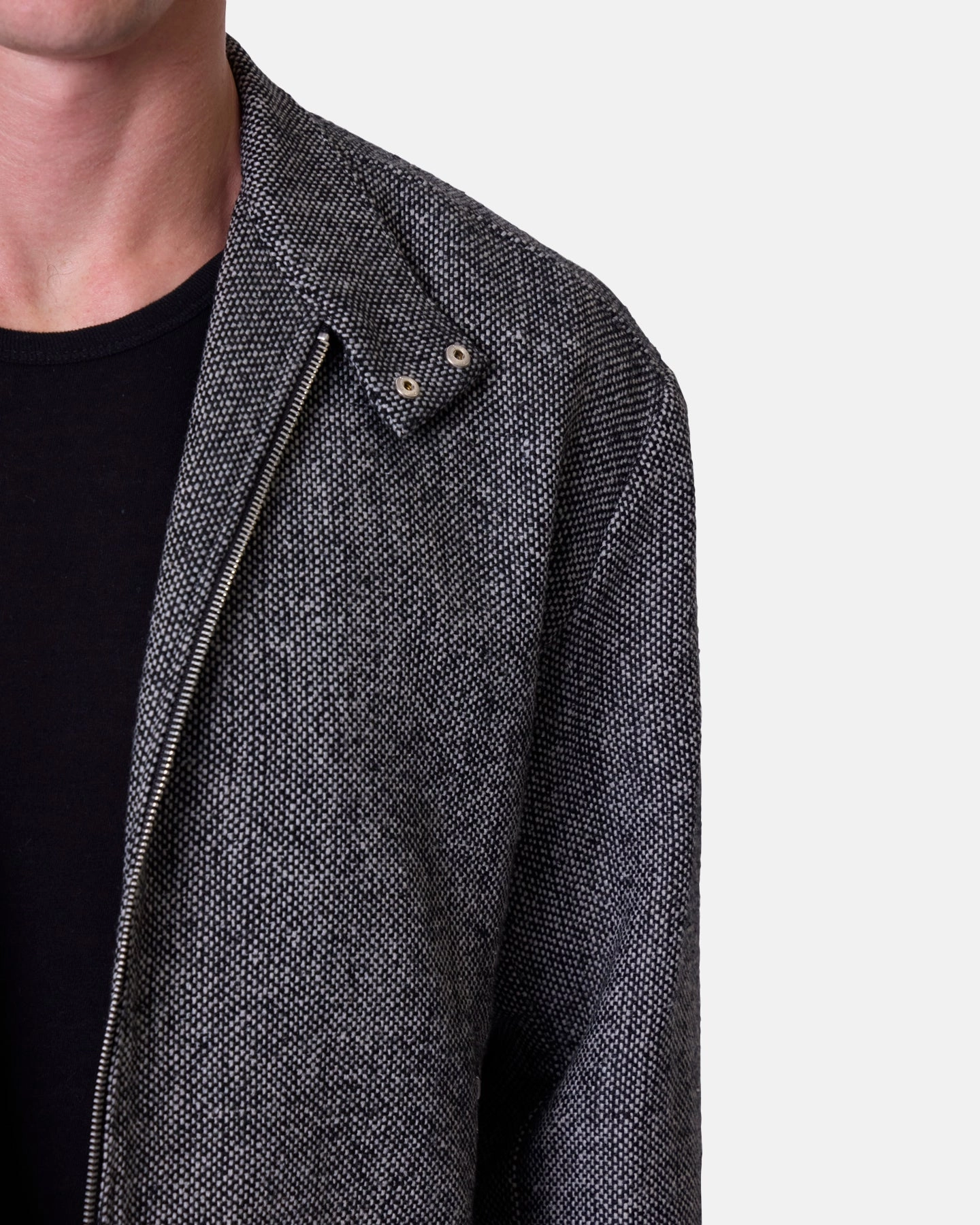 Liability pattern - mixing MNML Tweed Mod Jacket Black/Grey