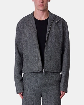 Bill MNML Tweed Mod Jacket Black/Grey
