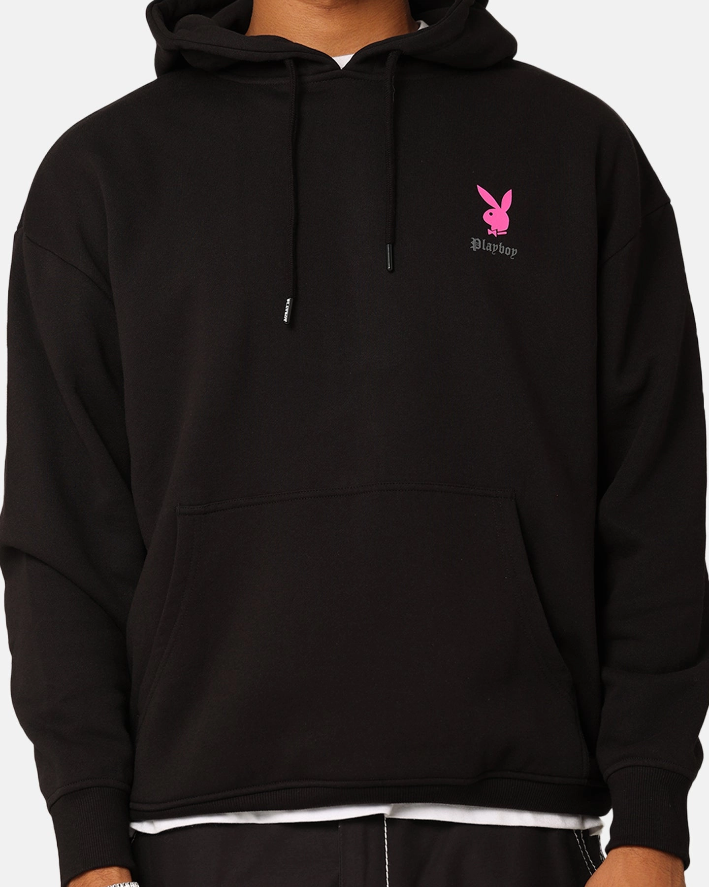 Lightweight Design Playboy Gothic Hoodie Black