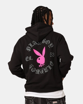 Playboy Gothic Hoodie Black men's fashion