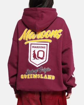 Queensland Rugby League Queensland Maroons State Of Origin Hoodie Maroon Cool Fit Warm Insulation