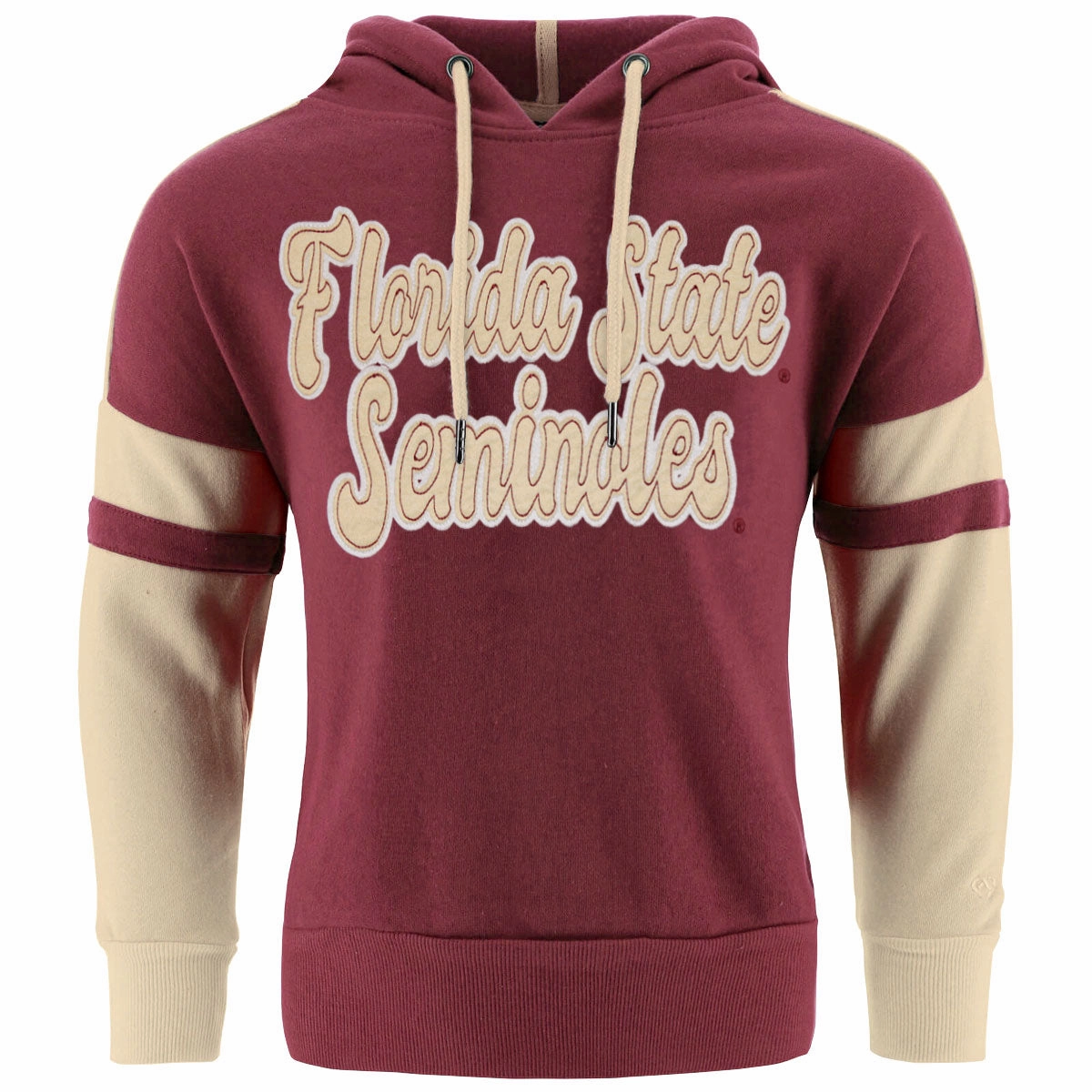 Practical Layer Quick Release Fasteners Colosseum Youth Girl's Florida State Seminoles Hooded Pullover - Garnet/Gold