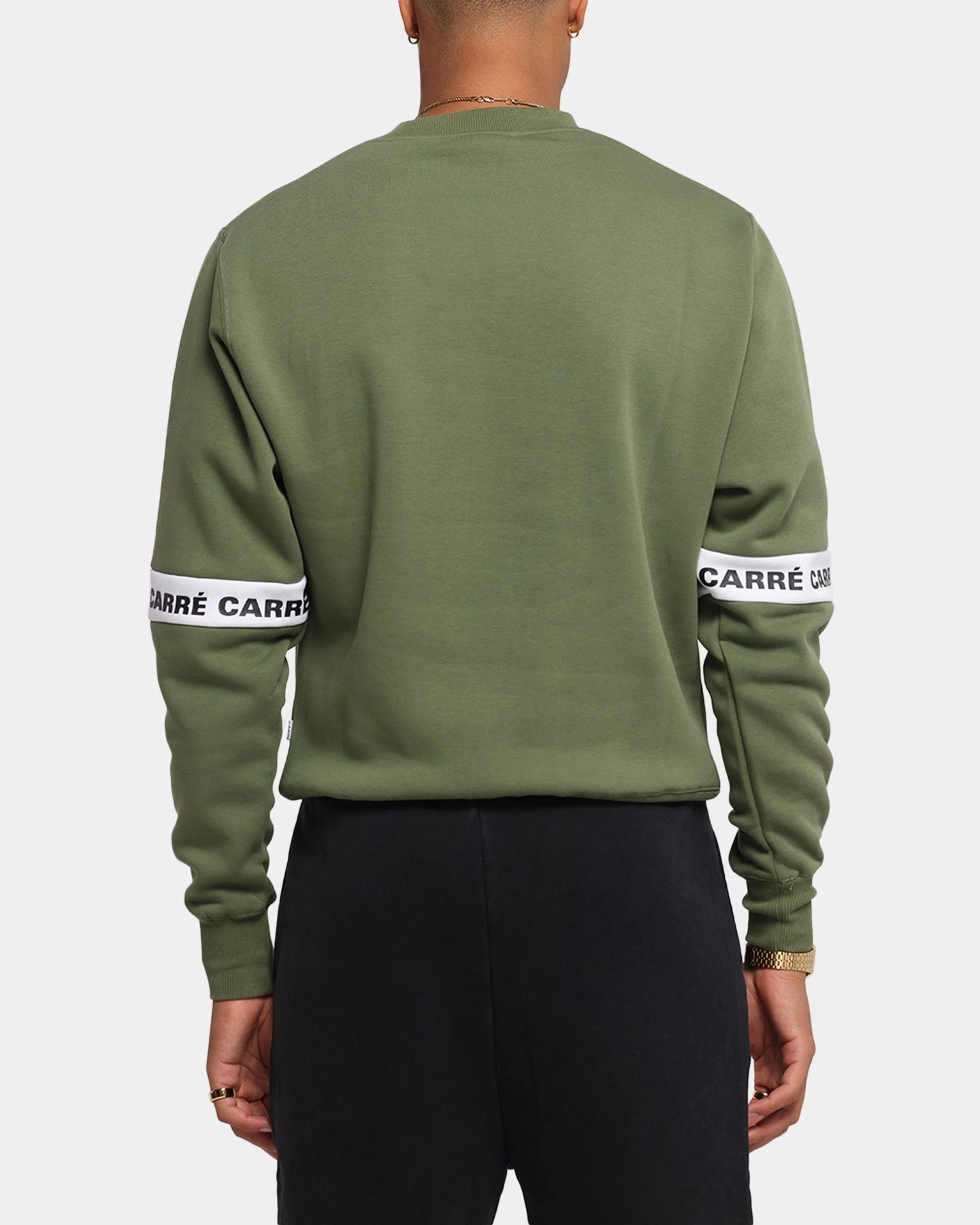 Carre La Manche 2.0 Crewneck Olive Green Stylish Layer TemperatureRegulating Fabric