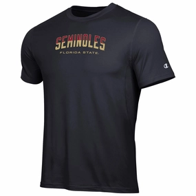 Champion Men's Seminoles/Florida State Short Sleeve Soft Touch T-shirt - Black Sporty Chic Fashionable Fit