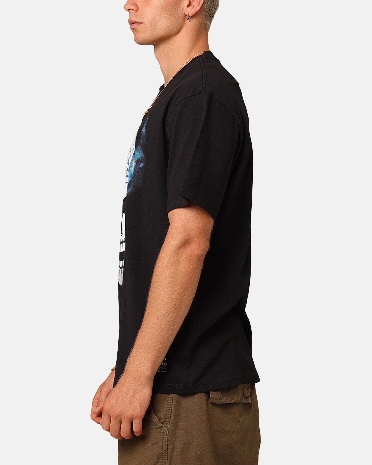 Sleep Mitchell & Ness X WWE Stone Cold Steve Austin Skull T-Shirt Overdyed Black