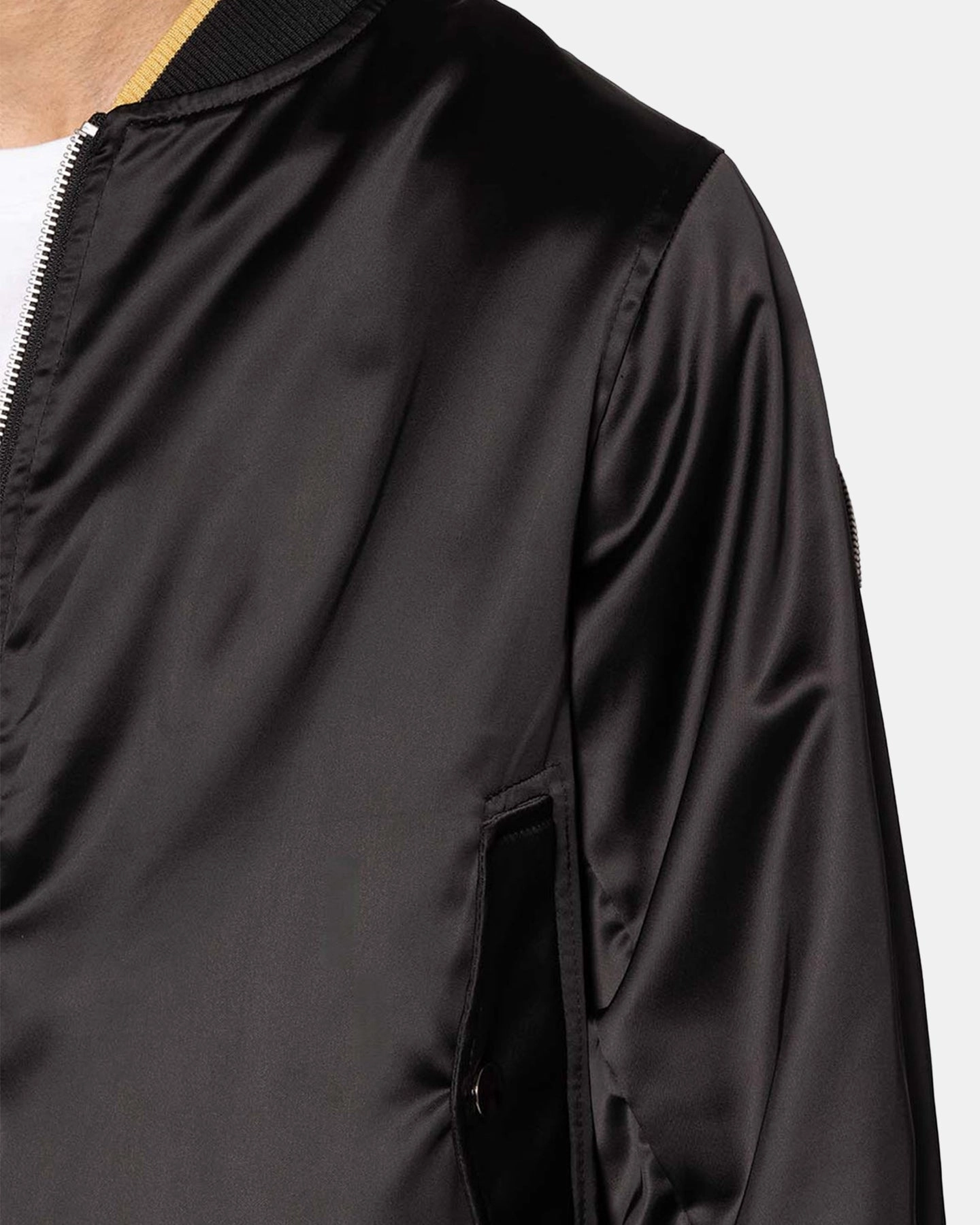 MNML Dark Bark Double Zip Jacket Black Debate Compact Storage