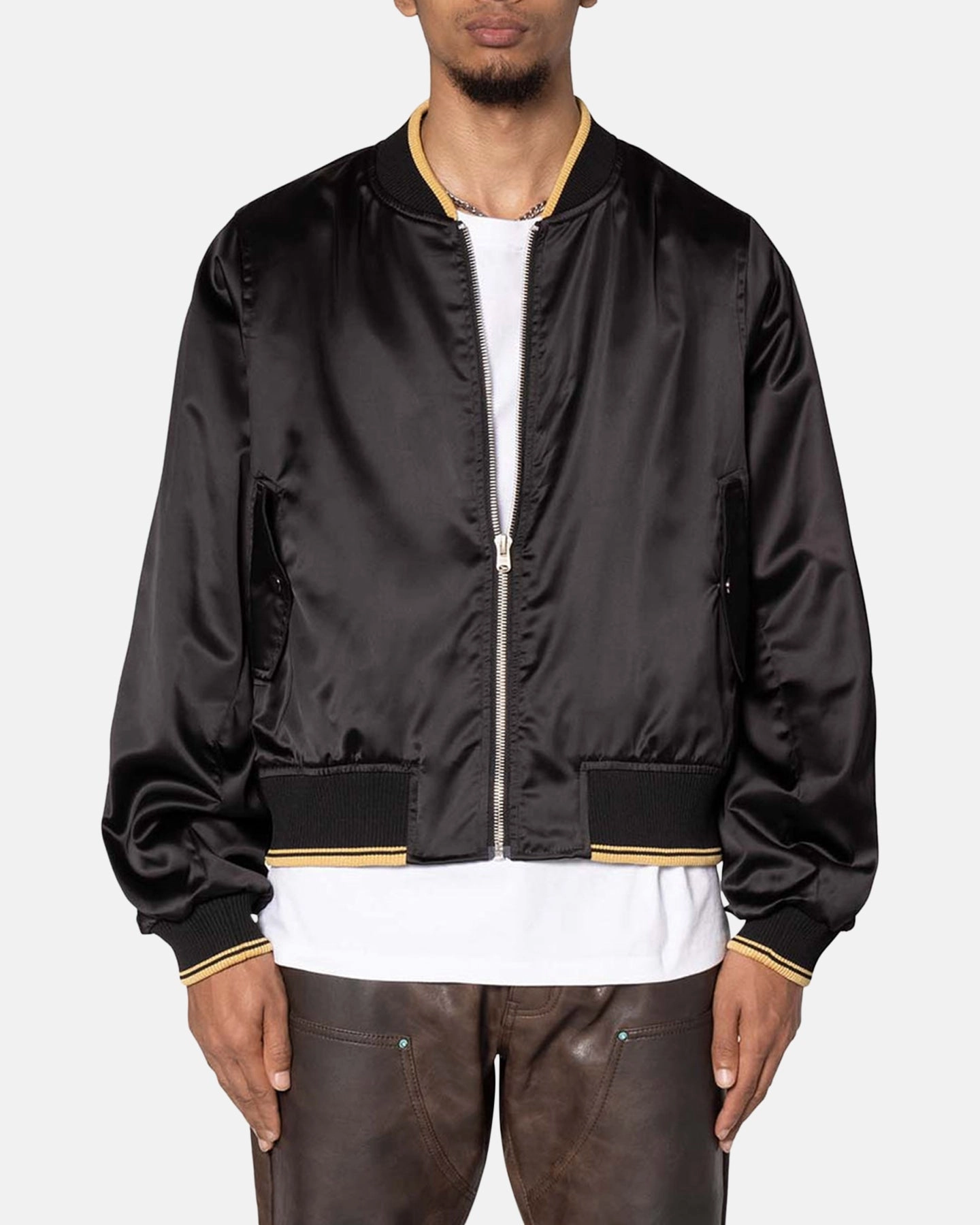 suitable for casual gatherings MNML Dark Bark Double Zip Jacket Black