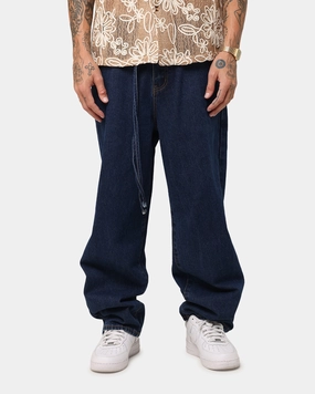 Mood Fit XXIII Tie Lace Baggy Jeans Stonewash Indigo