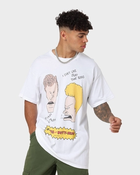 Fashionable Piece Workout Gear American Thrift American Thrift X Beavis & Butthead Stuff Sucks T-Shirt White