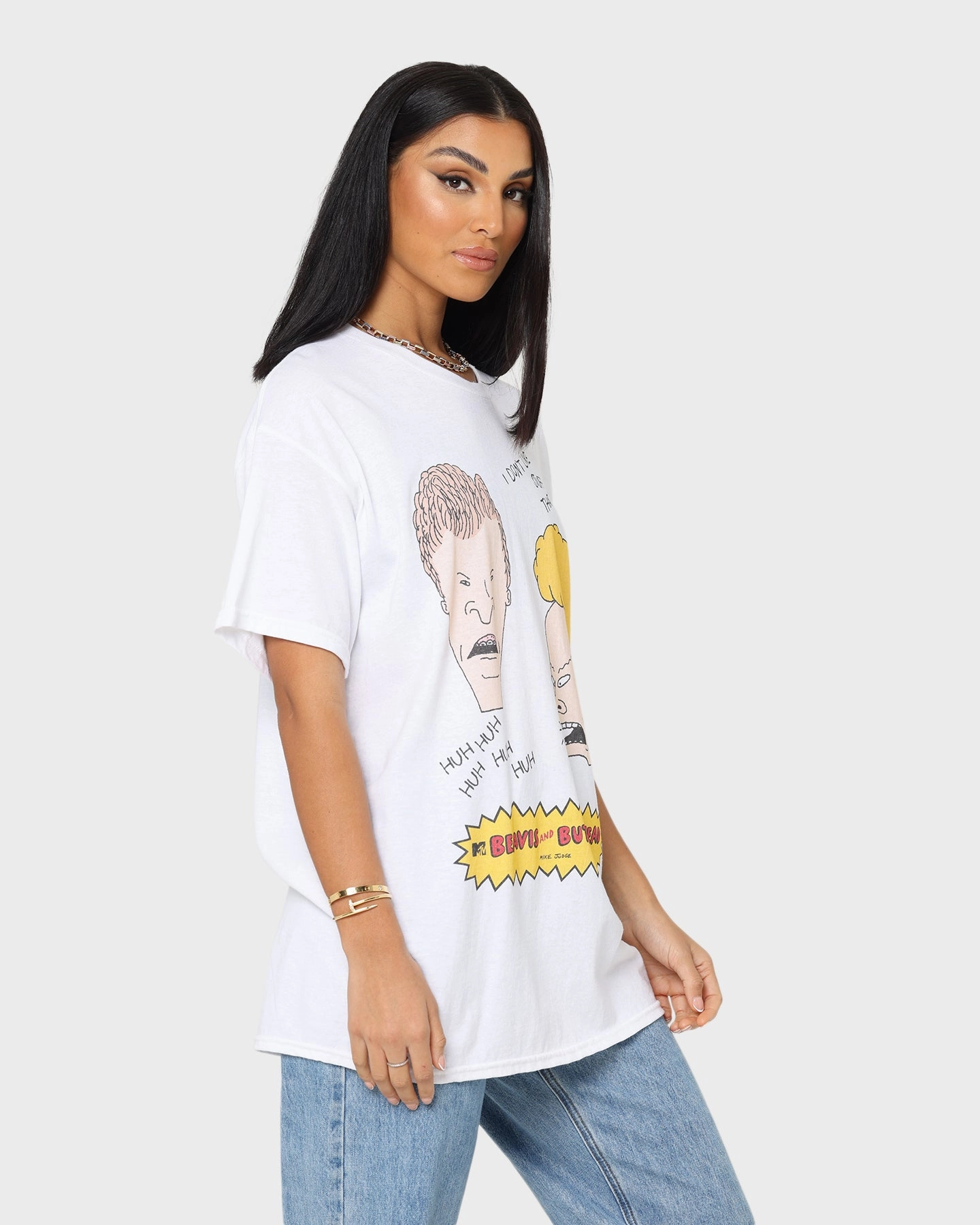 American Thrift American Thrift X Beavis & Butthead Stuff Sucks T-Shirt White Timeless Wear