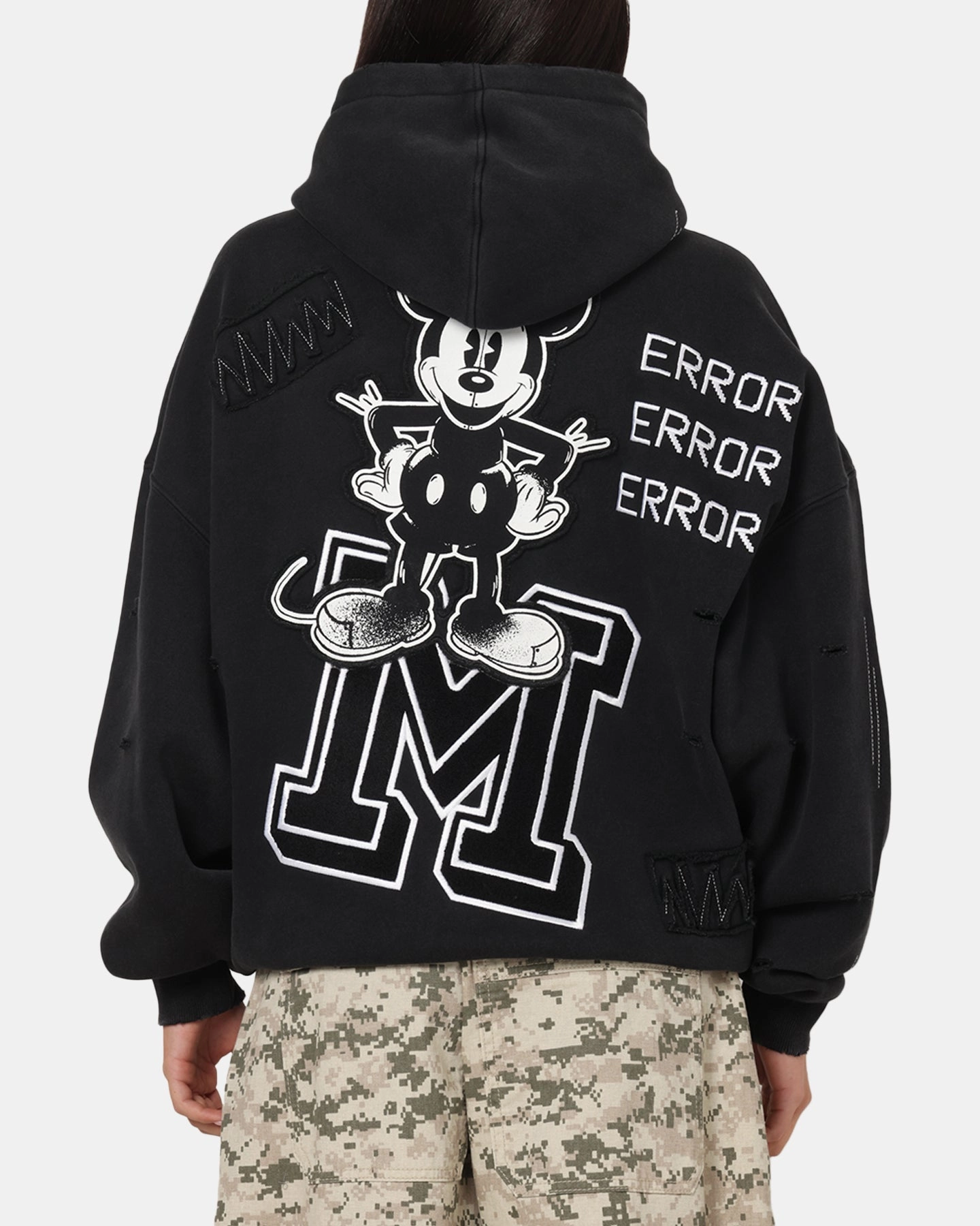 spring outfit work event American Thrift Disney Mickey Prototype 001 Hoodie Black