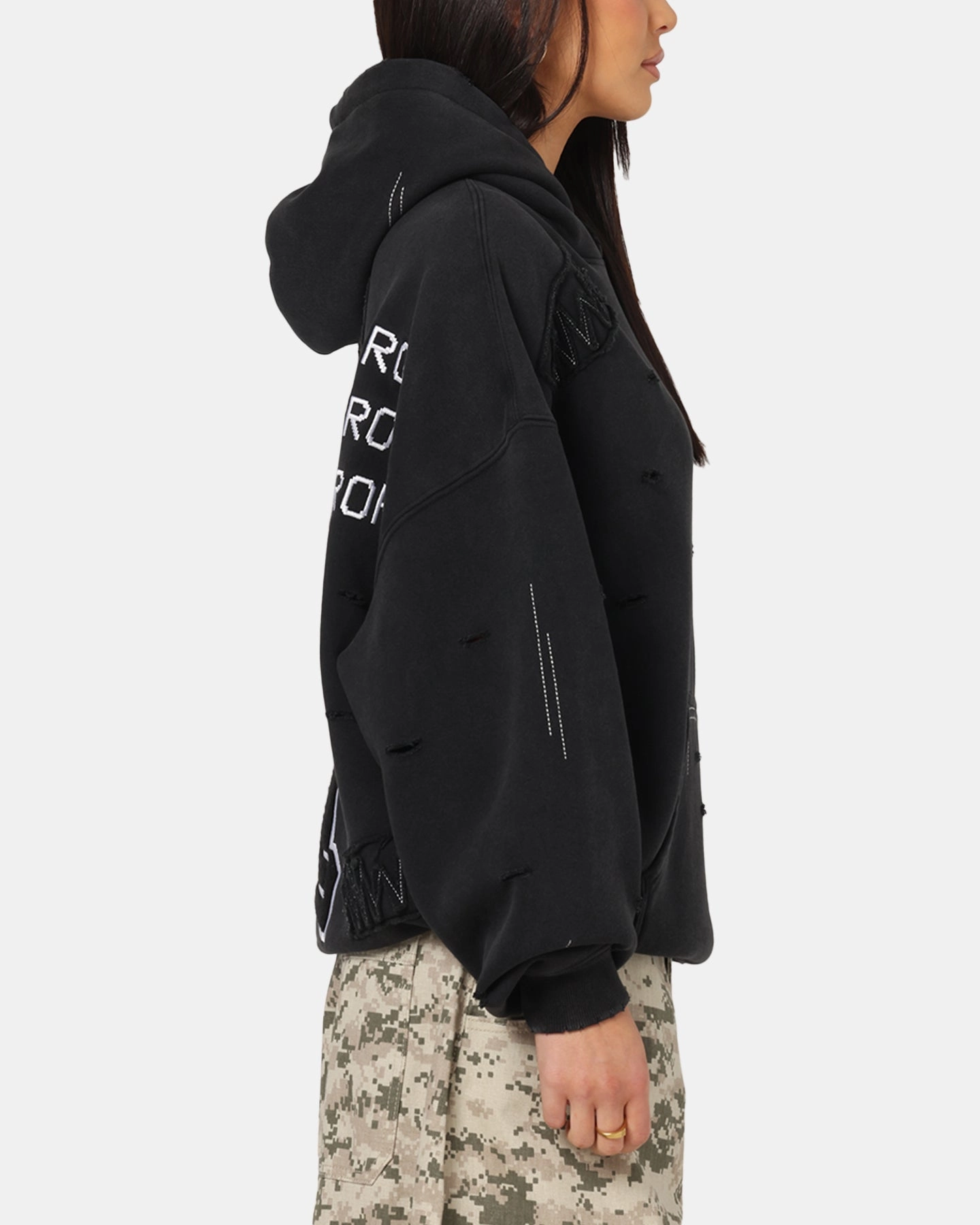 American Thrift Disney Mickey Prototype 001 Hoodie Black Touch high - street buy