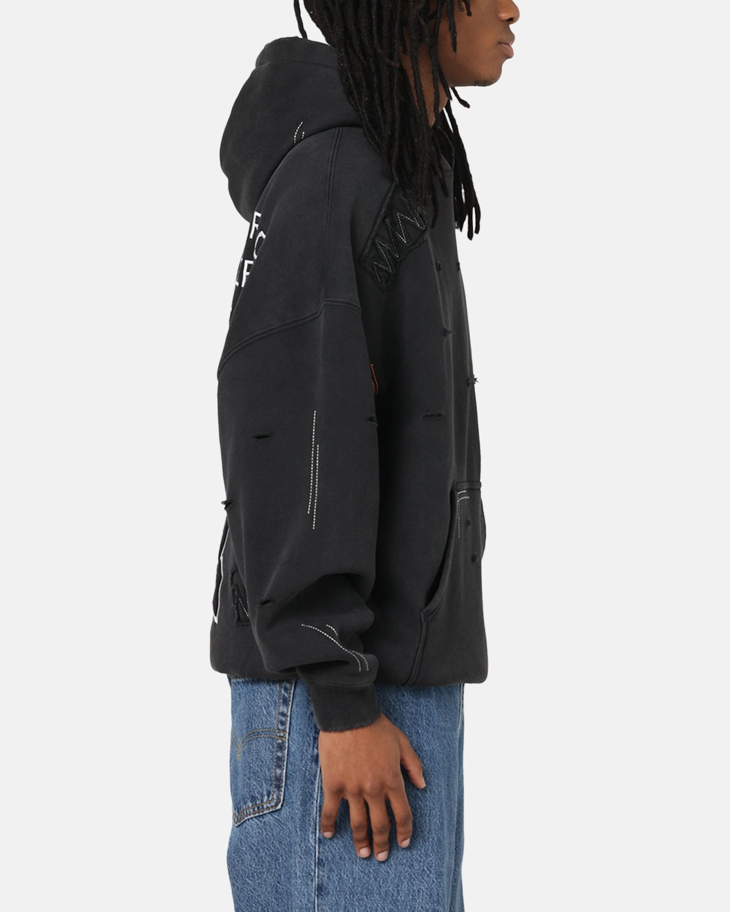 Easy Care Wash Fabric Dynamic Motion Panels American Thrift Disney Mickey Prototype 001 Hoodie Black