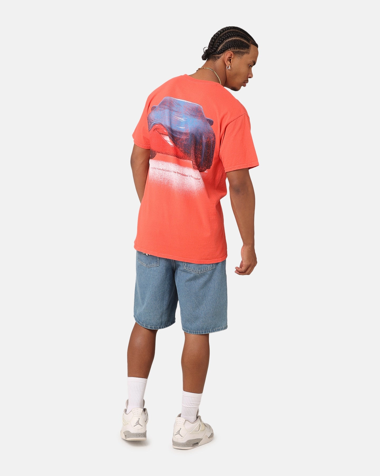 Tight Fit Cozy And Stylish American Thrift Disney Pixar Cars Vintage T-Shirt Red
