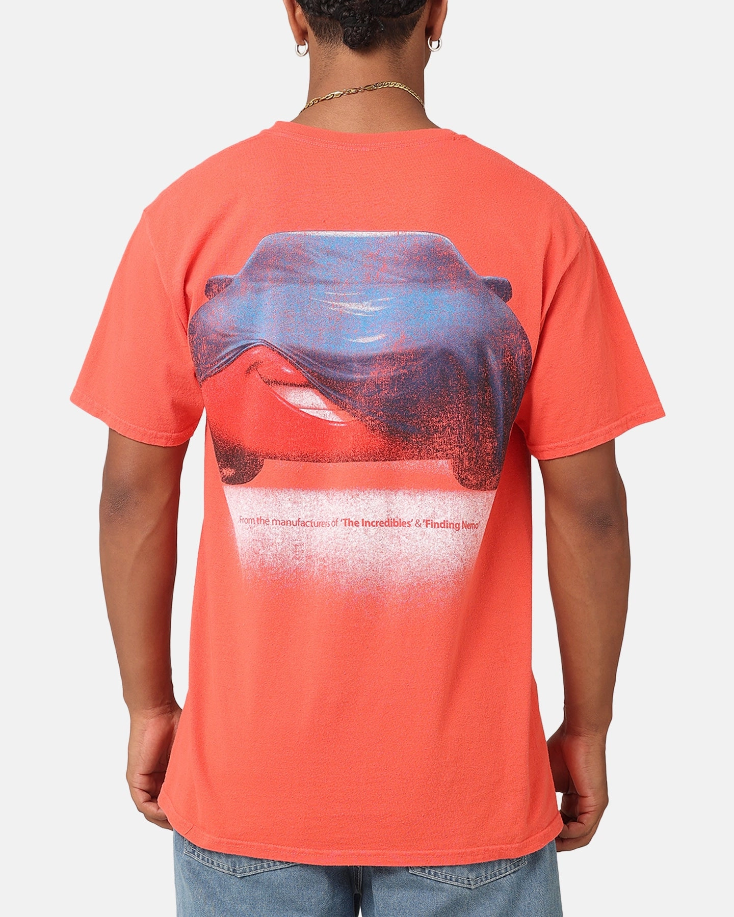 American Thrift Disney Pixar Cars Vintage T-Shirt Red Fashionable Option