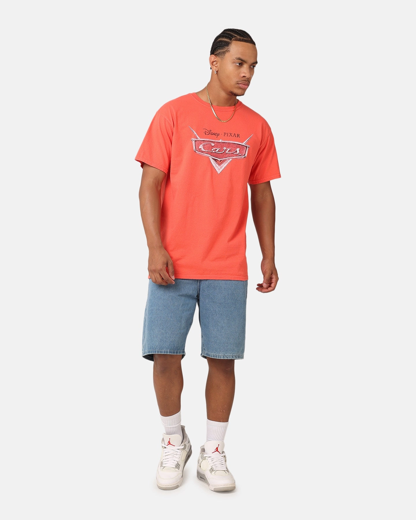 American Thrift Disney Pixar Cars Vintage T-Shirt Red simple design