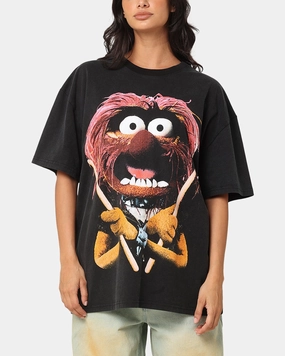 American Thrift Disney The Muppets Animal Heavy T-Shirt Vintage Black ComfortFirst