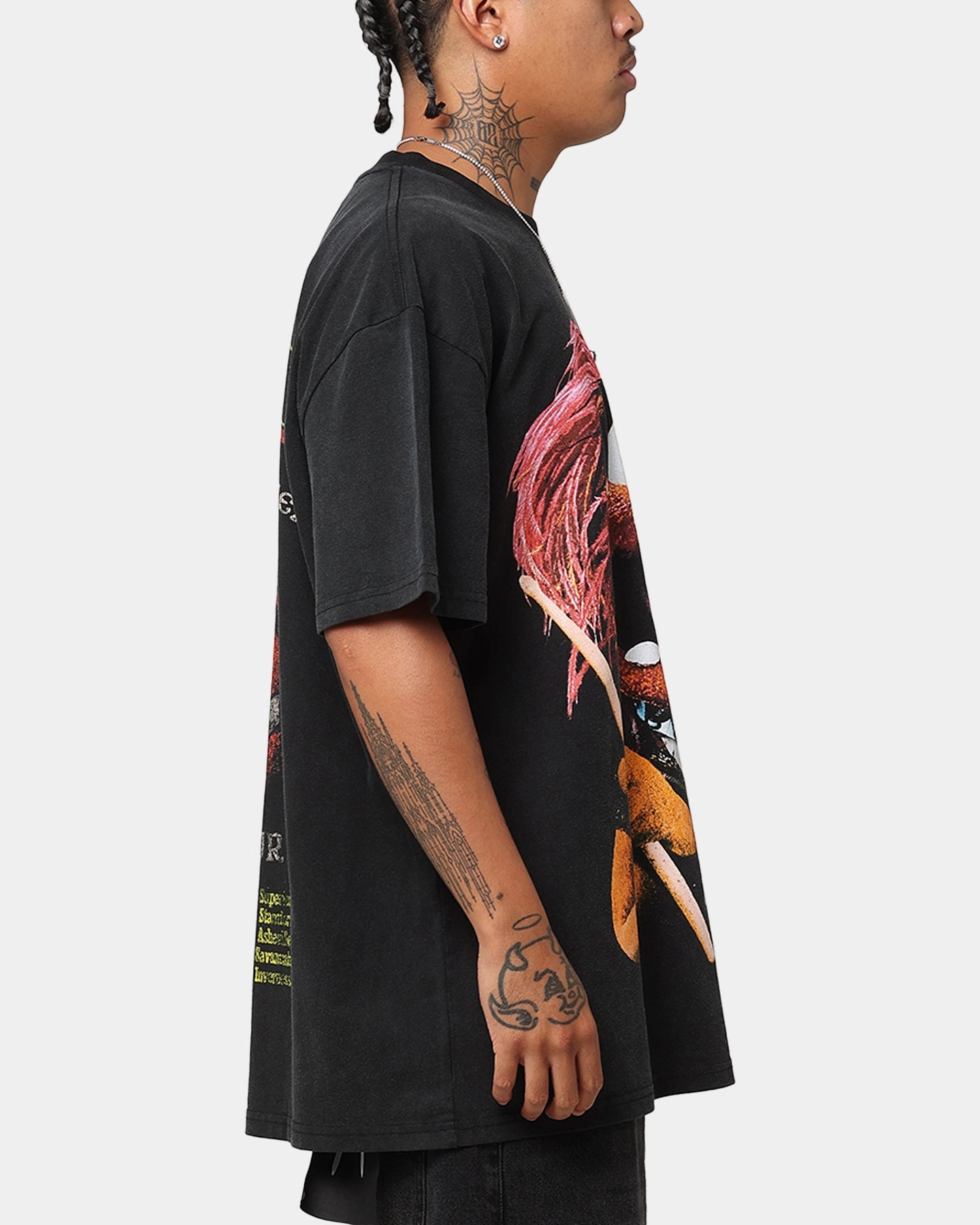 Quick Release Hem American Thrift Disney The Muppets Animal Heavy T-Shirt Vintage Black